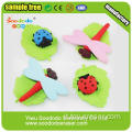 Vendita calda 3D Red Beetle o Ladybug Forme Eraser